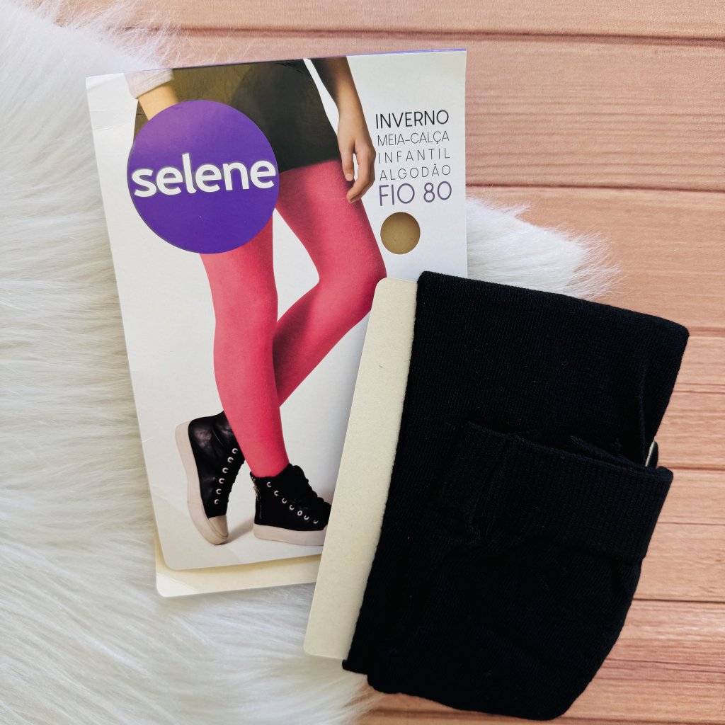 Meia Calça Selene Fio 80 TAM G - 8 a 10 anos