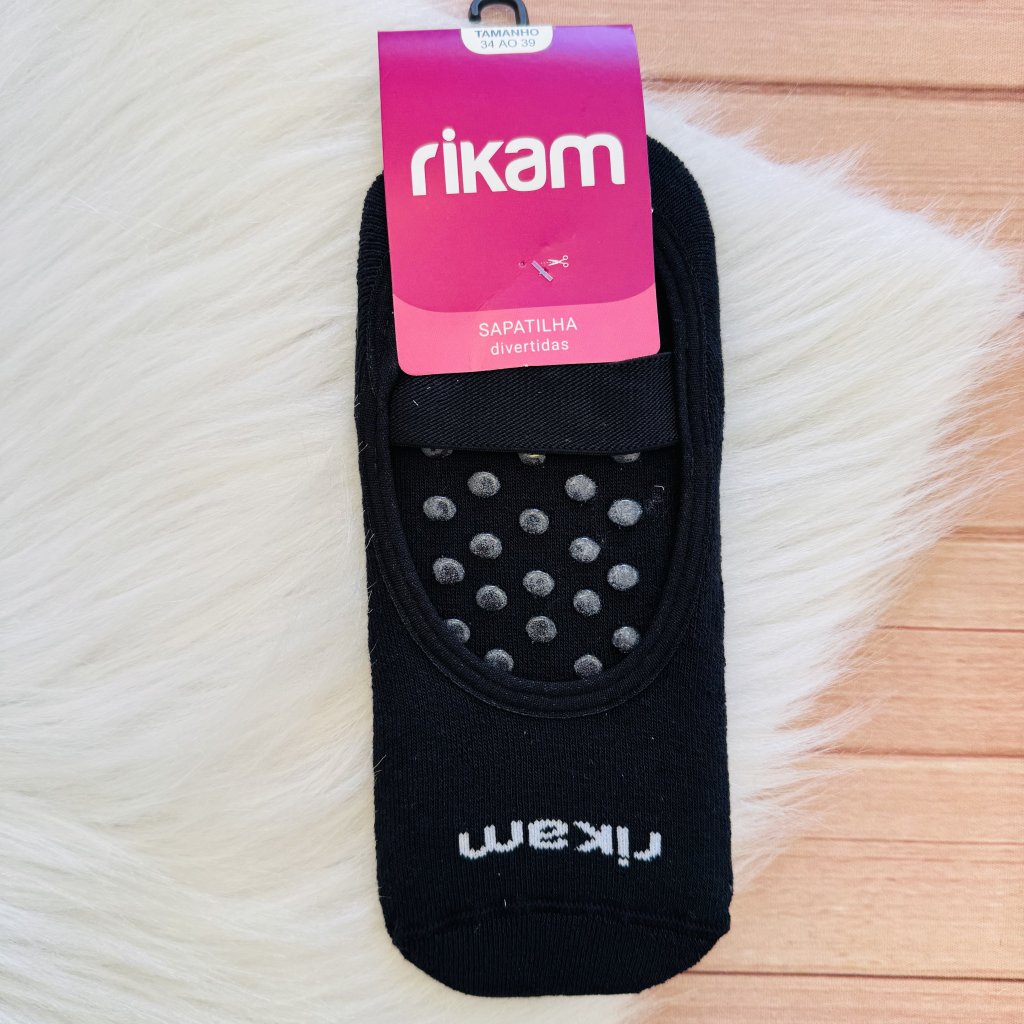 Meia Sapatilha Antiderrapante 34 ao 39