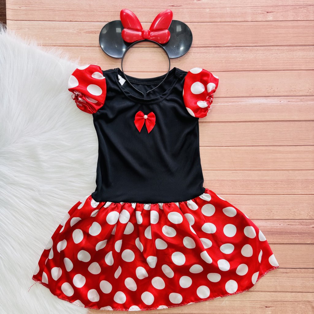 Kit Fantasia Minnie M 6 a 8 anos