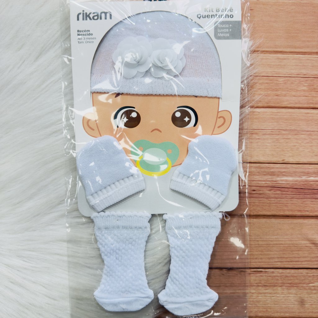 Kit Bebê Quentinho Até 3 Meses