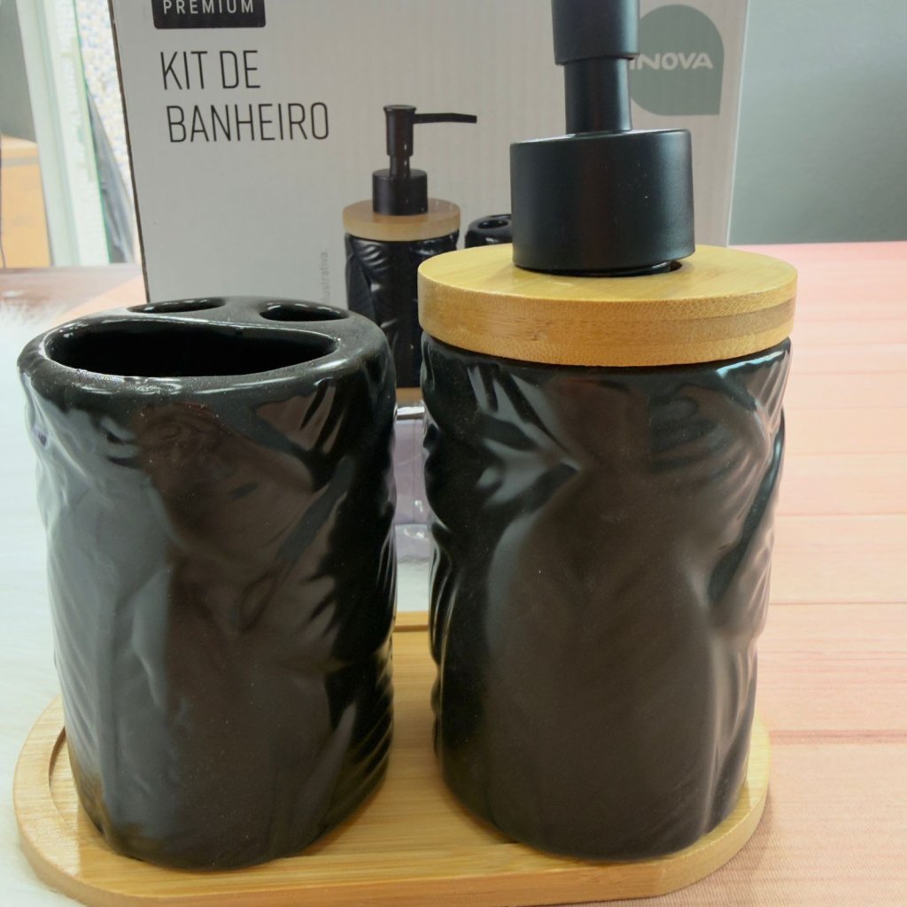 Kit Banheiro Porcelana 