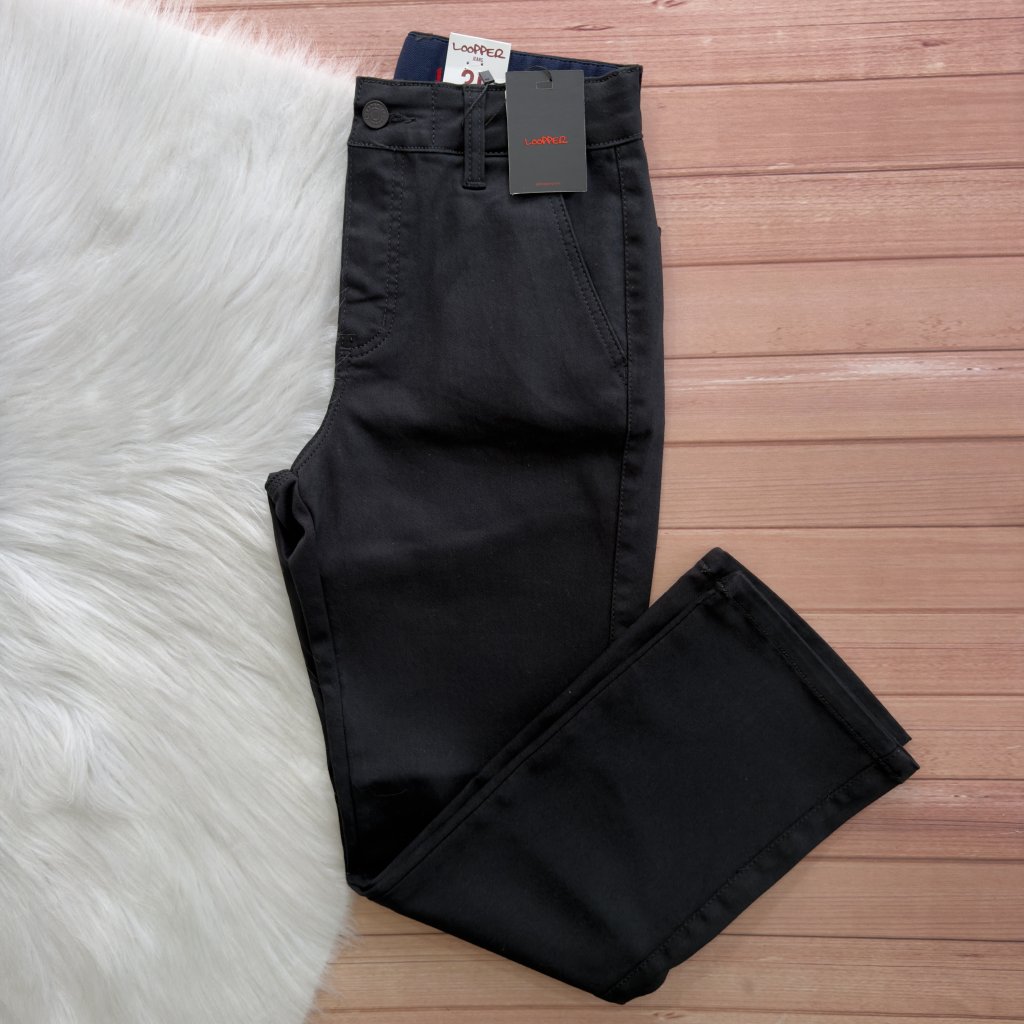 Calça Reta Tornozelo Looper 44