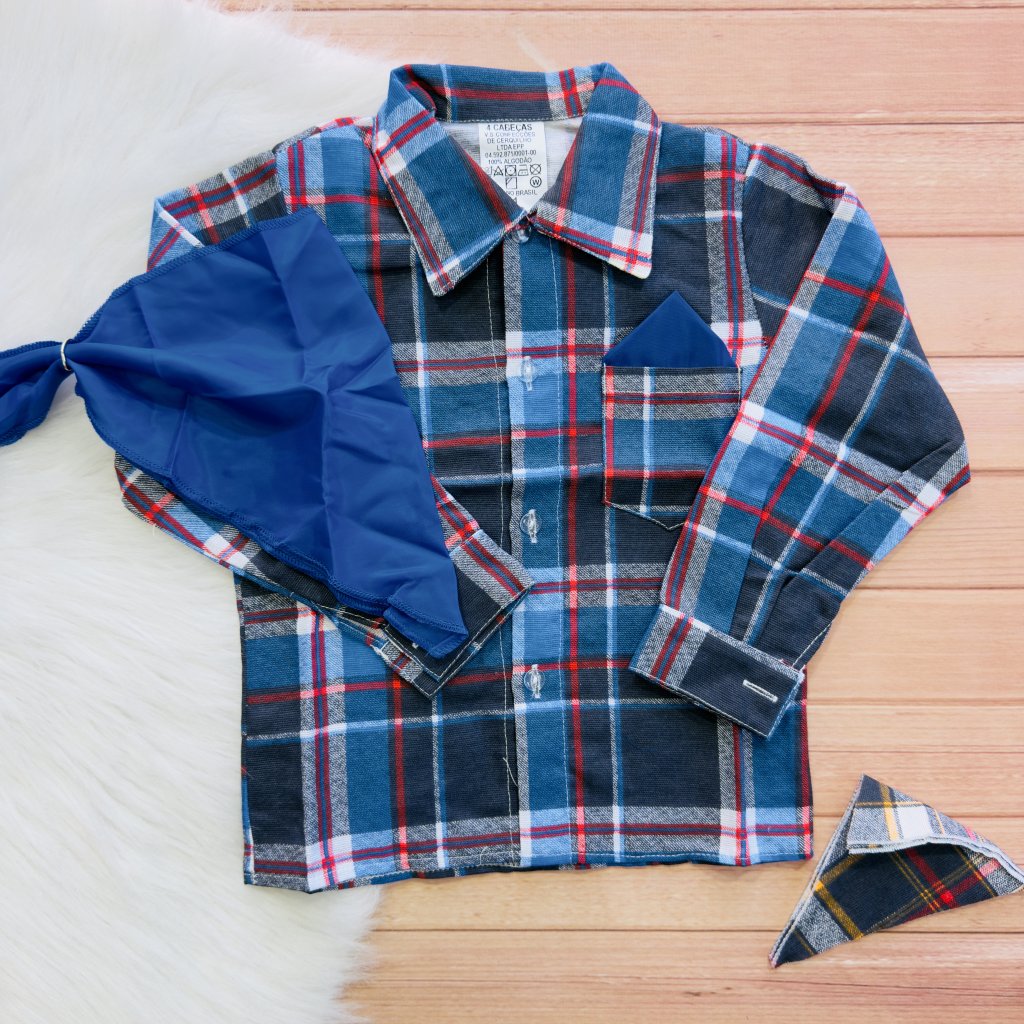 Camisa Flanela com Lenço 1
