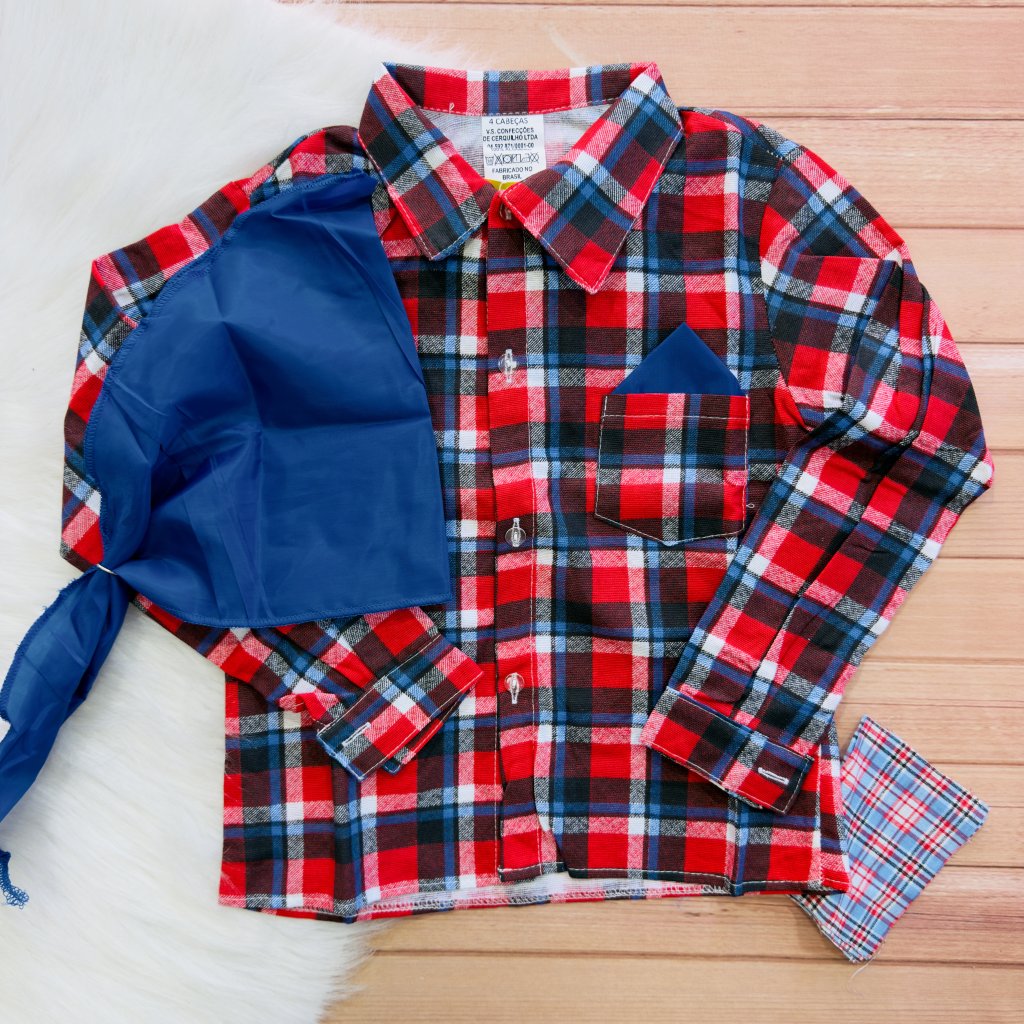 Camisa Flanela com Lenço 16