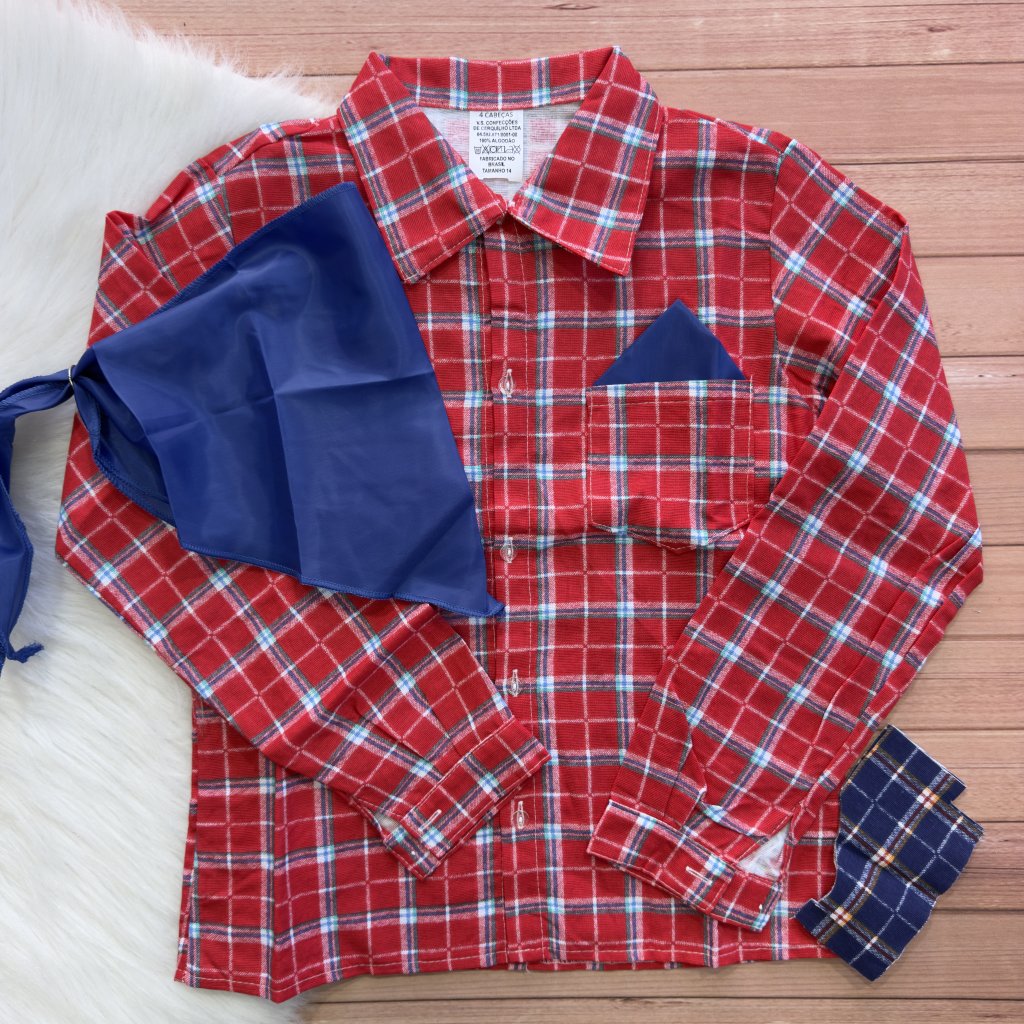 Camisa Flanela com Lenço 2
