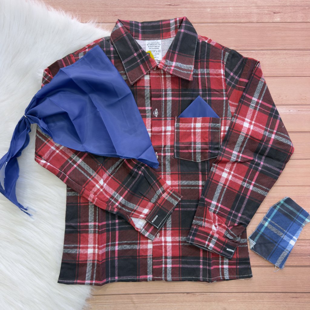 Camisa Flanela com Lenço 1