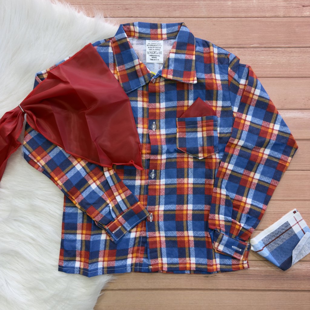 Camisa Flanela com Lenço 14