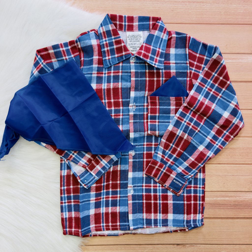 Camisa Flanela com Lenço 3