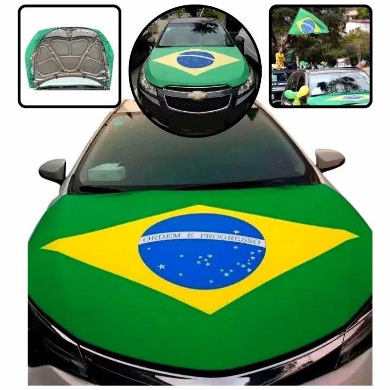 Capa Bandeira Capô Carro 1,10x 1,50