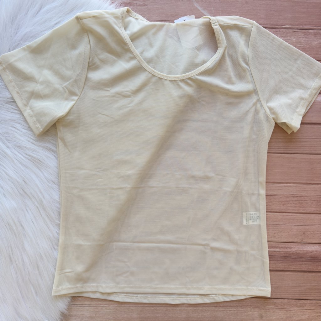 Baby Look Tule  TAM Único 