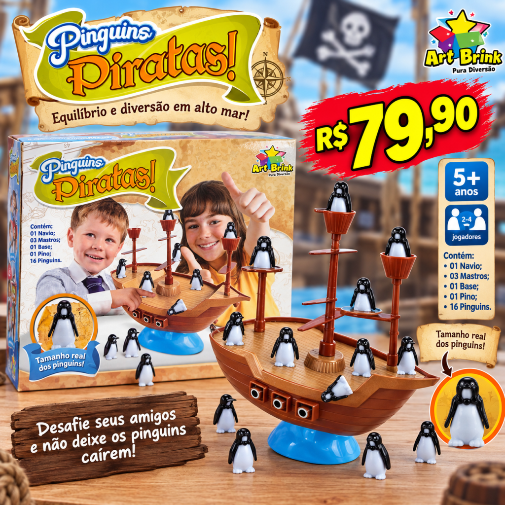 Jogo Pinguins Piratas