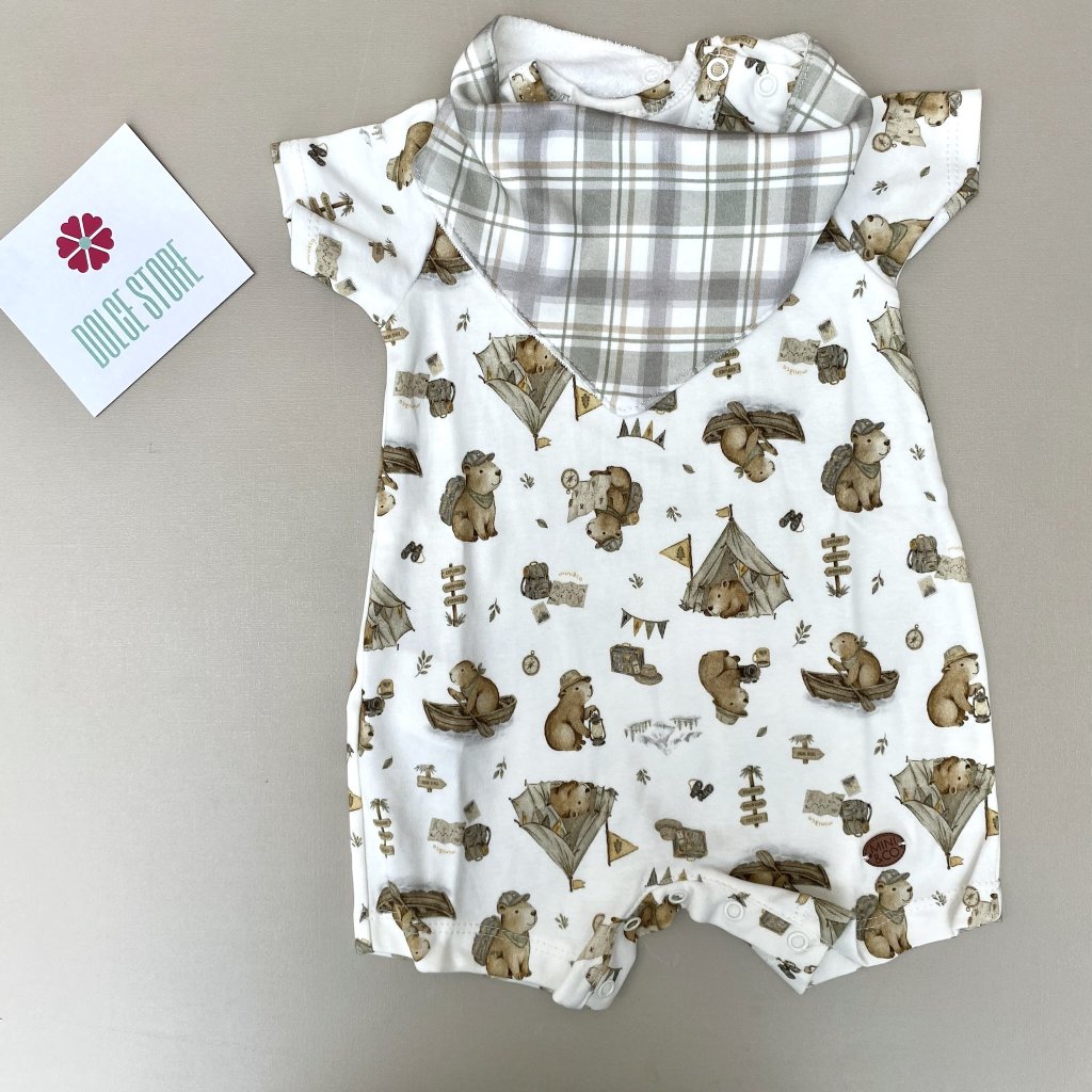 Romper + bandana - Capivara- Mini & Co