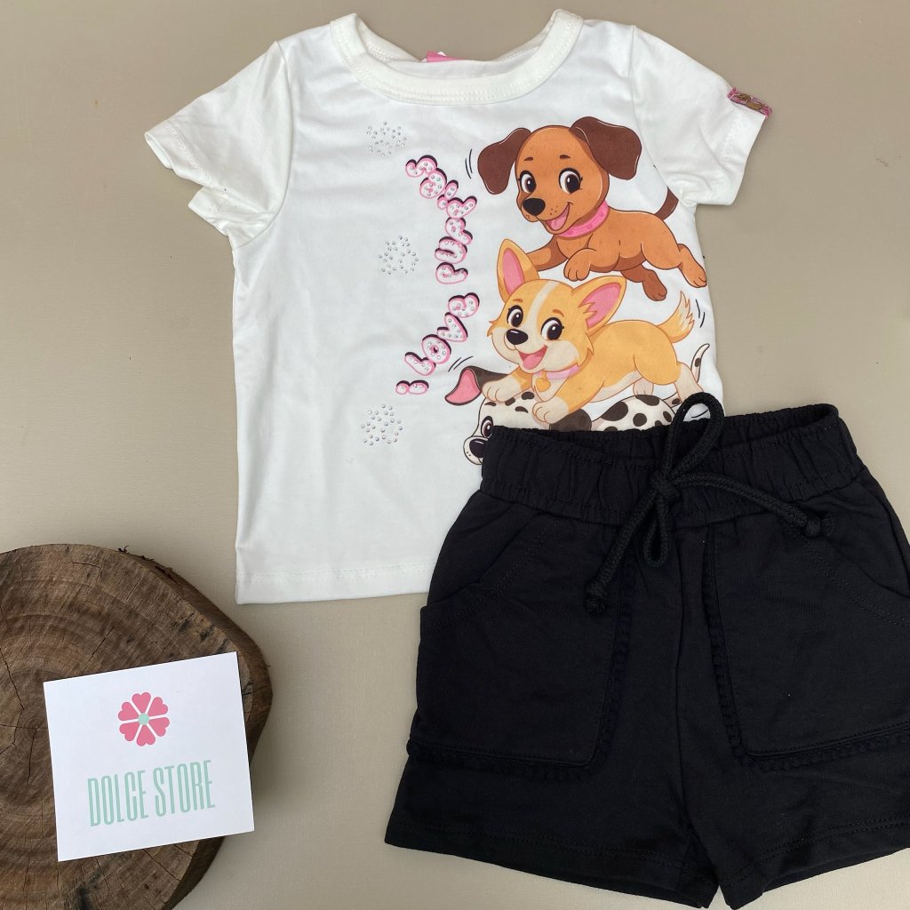 Conjunto T-shirt + shorts - CINTI