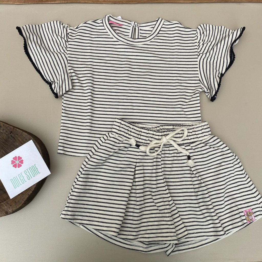 Conjunto listrado P/B - CINTI
