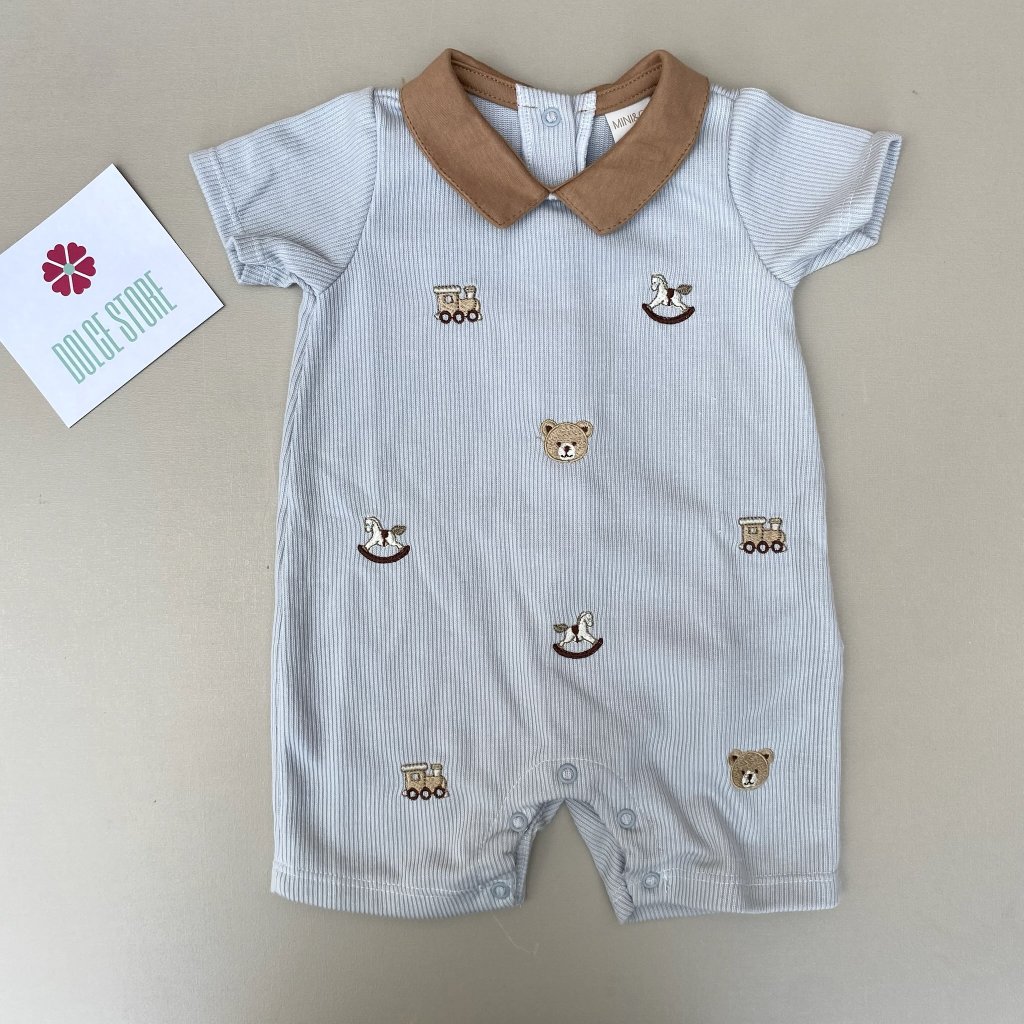 Romper urso com gola - Mini & Co