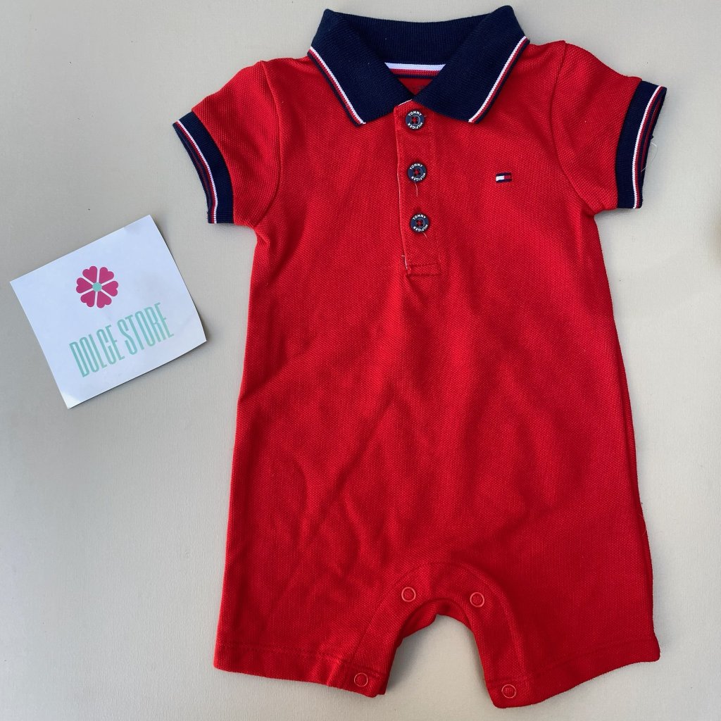 Romper gola polo - Tommy Hilfiger 