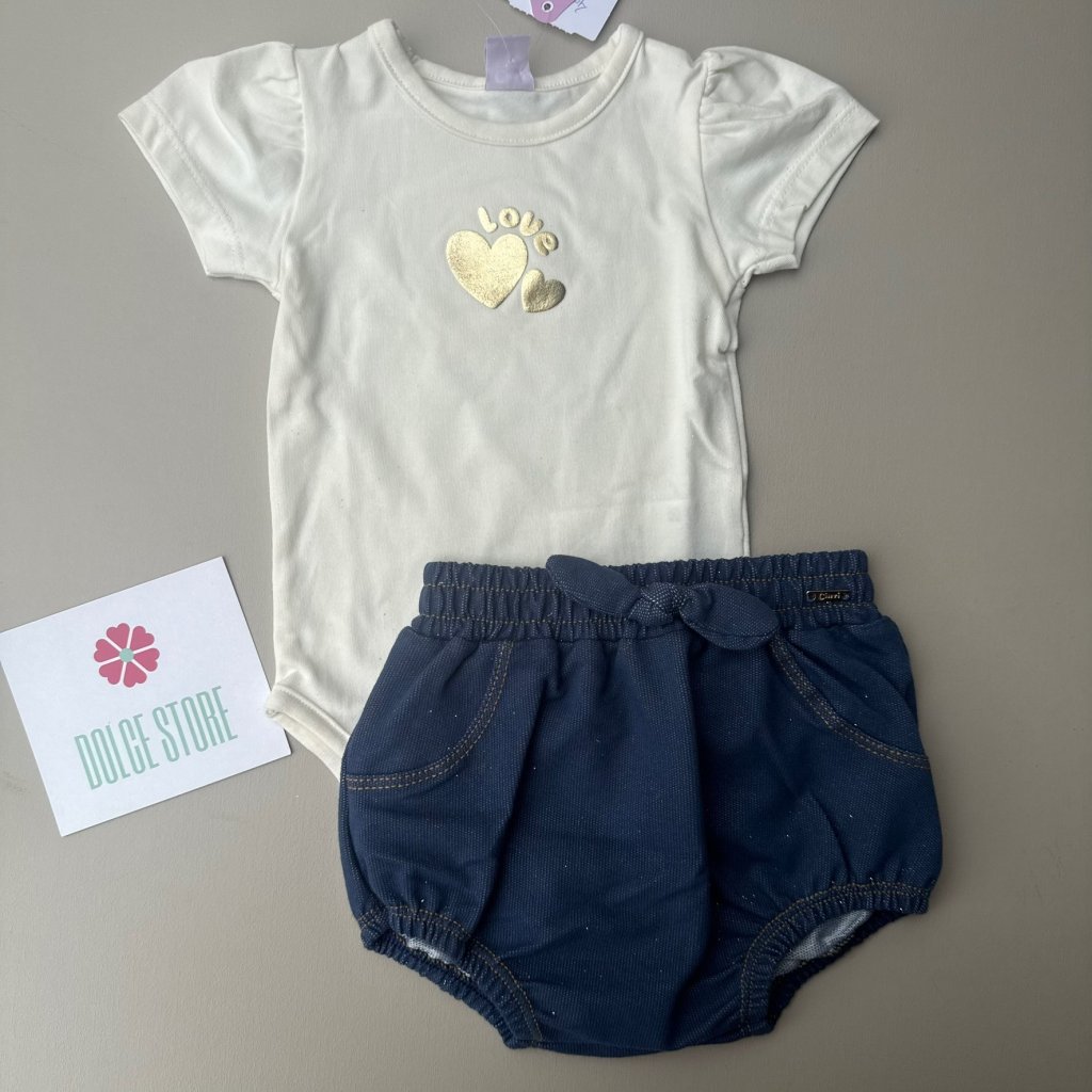 Conjunto body+shorts CINTI