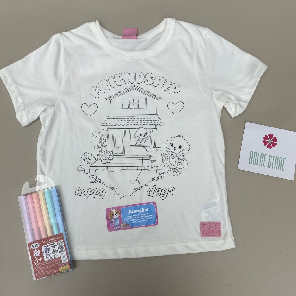 Camiseta para colorir CINTI