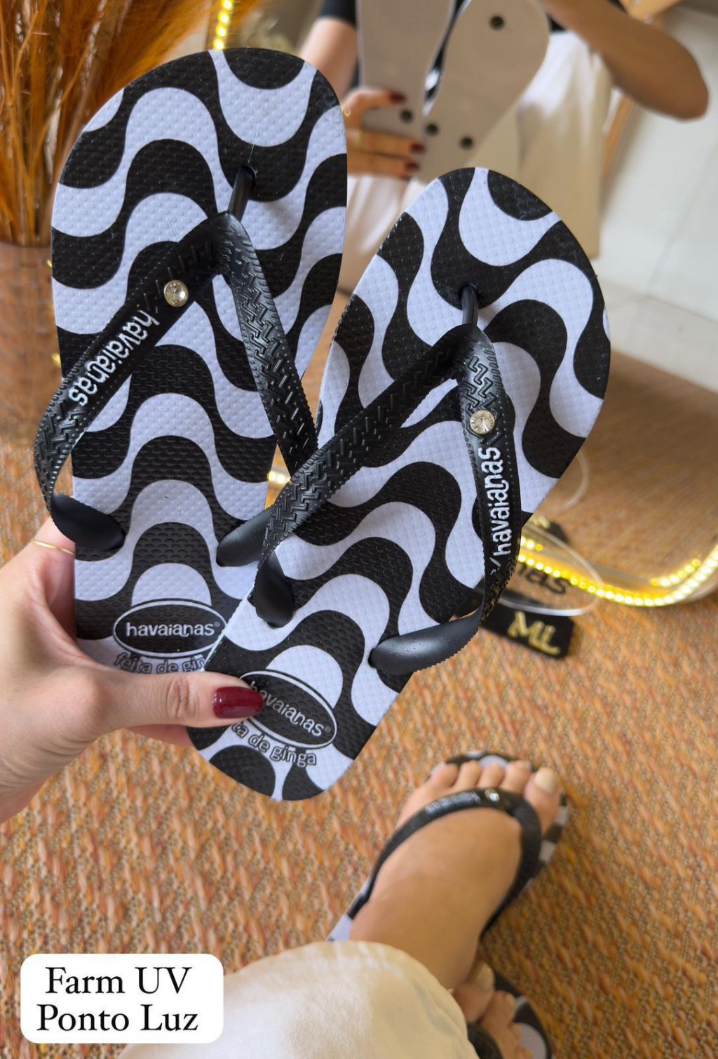 HAVAIANA FARM COM PONTO DE LUZ