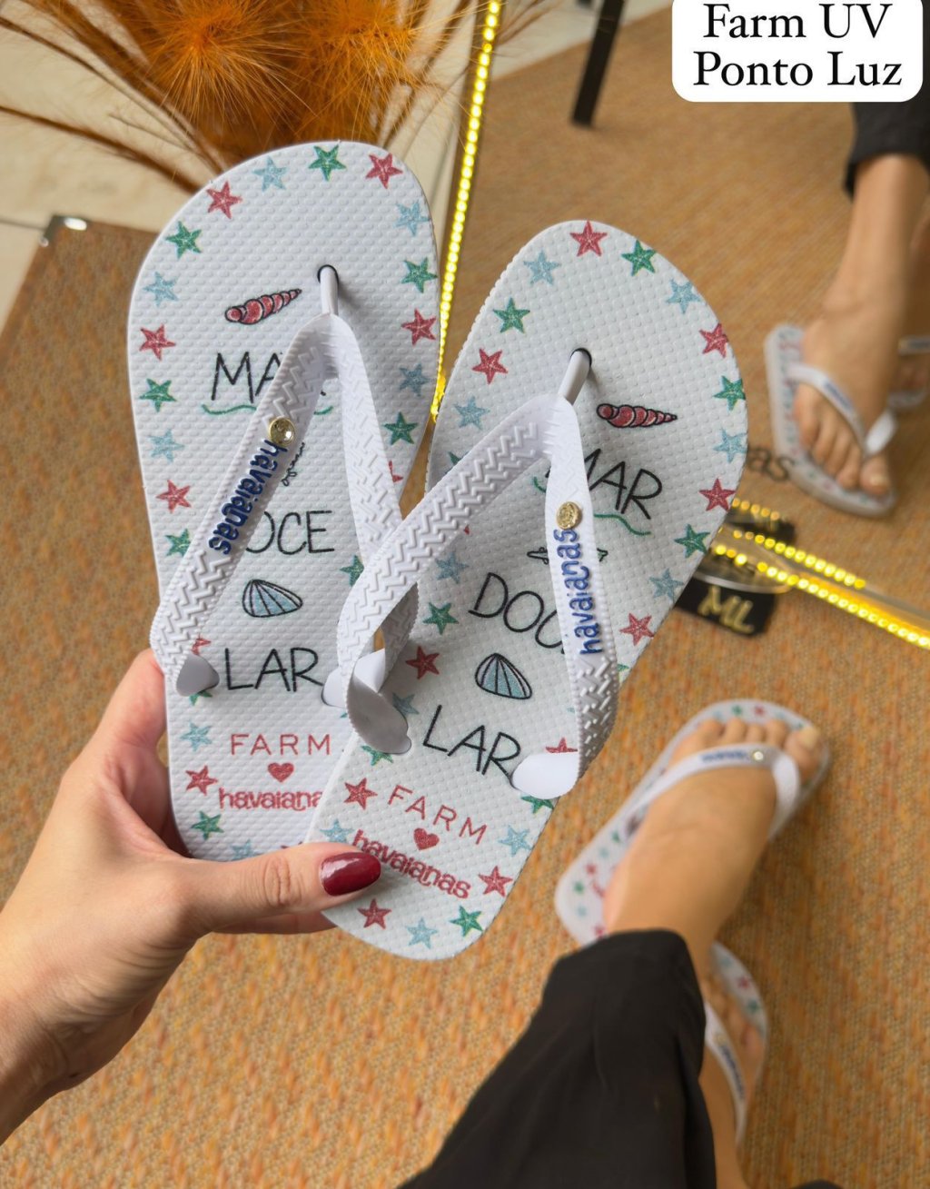 HAVAIANA FARM COM PONTO DE LUZ