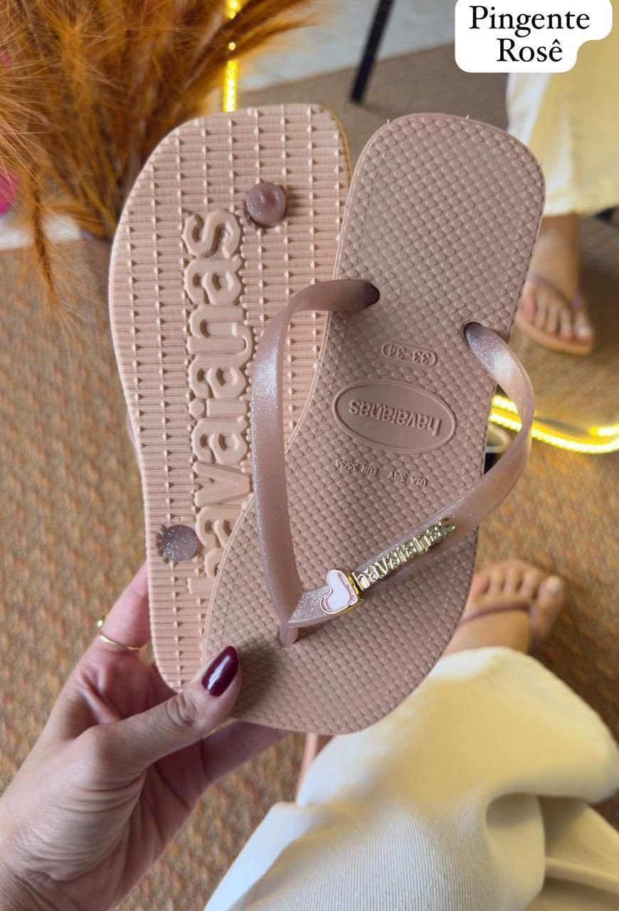 havaiana ping coração