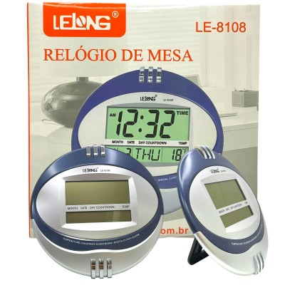 RELOGIO DE MESA RF:LE-8108