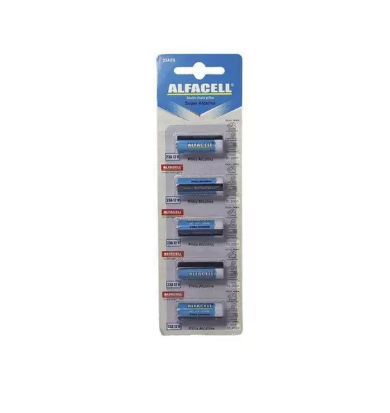 PILHA ALFACEL ALCALINA 23A 12V C/5 PÇS