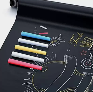 ADESIVO TIPO LOUSA PARA ESCREVER PRETO 45X200CM REF: 4547