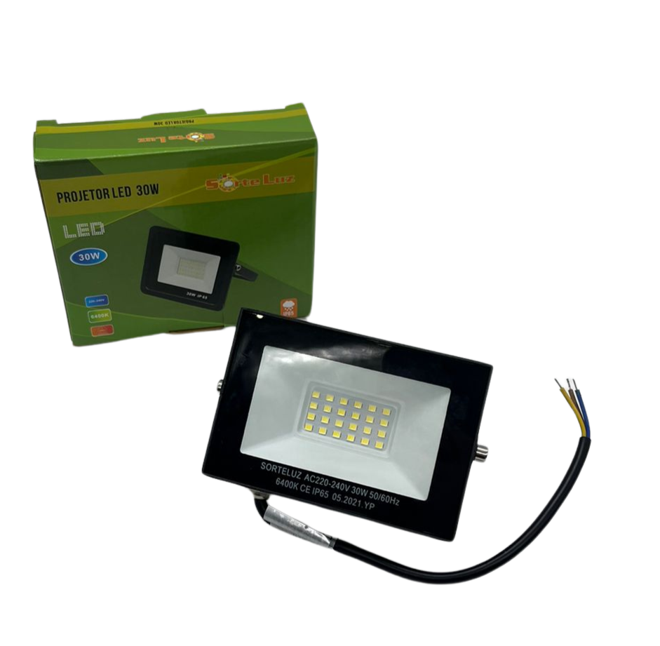 PROJETOR COM SUPER LED REFLETOR 30W 6400K REF: 20097