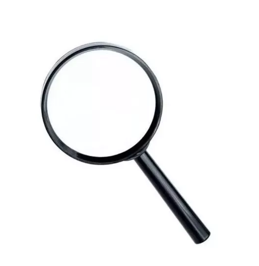 LUPA DE VIDRO COM CABO DE PLÁSTICO 60MM REF:1451