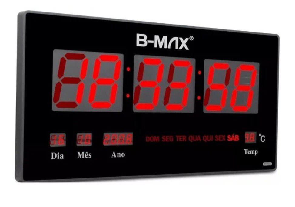 RELOGIO DE PAREDE LED DIGITAL REF: BM-R803