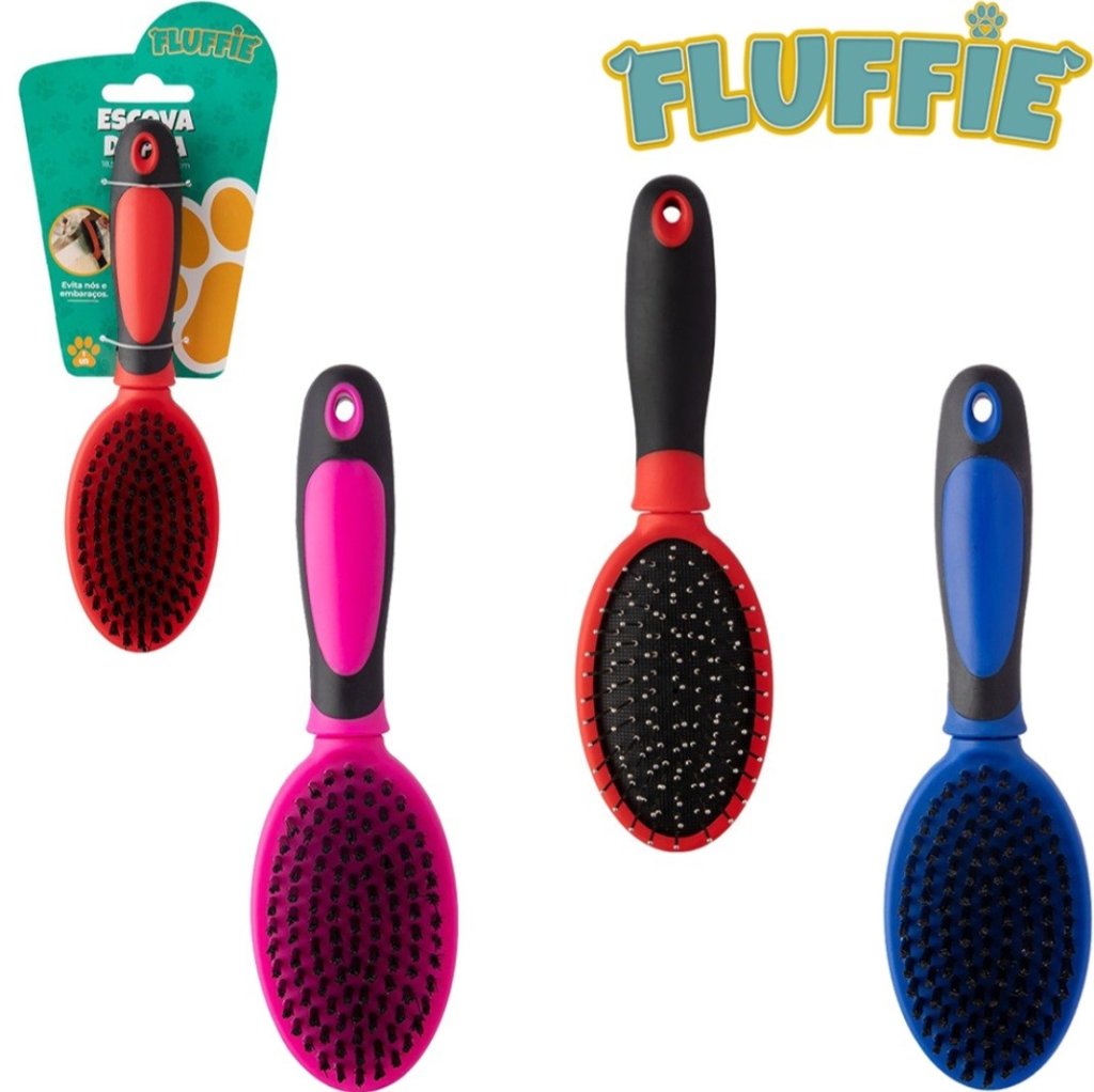 ESCOVA DUPLA MACIA PET DE PLASTICO REF: 6026