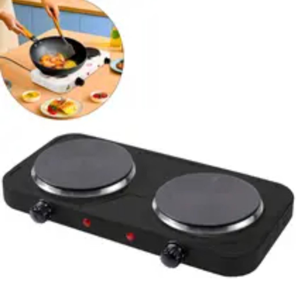 FOGAO ELETRICO PRETO 2 BOCAS 220V REF: CK6628