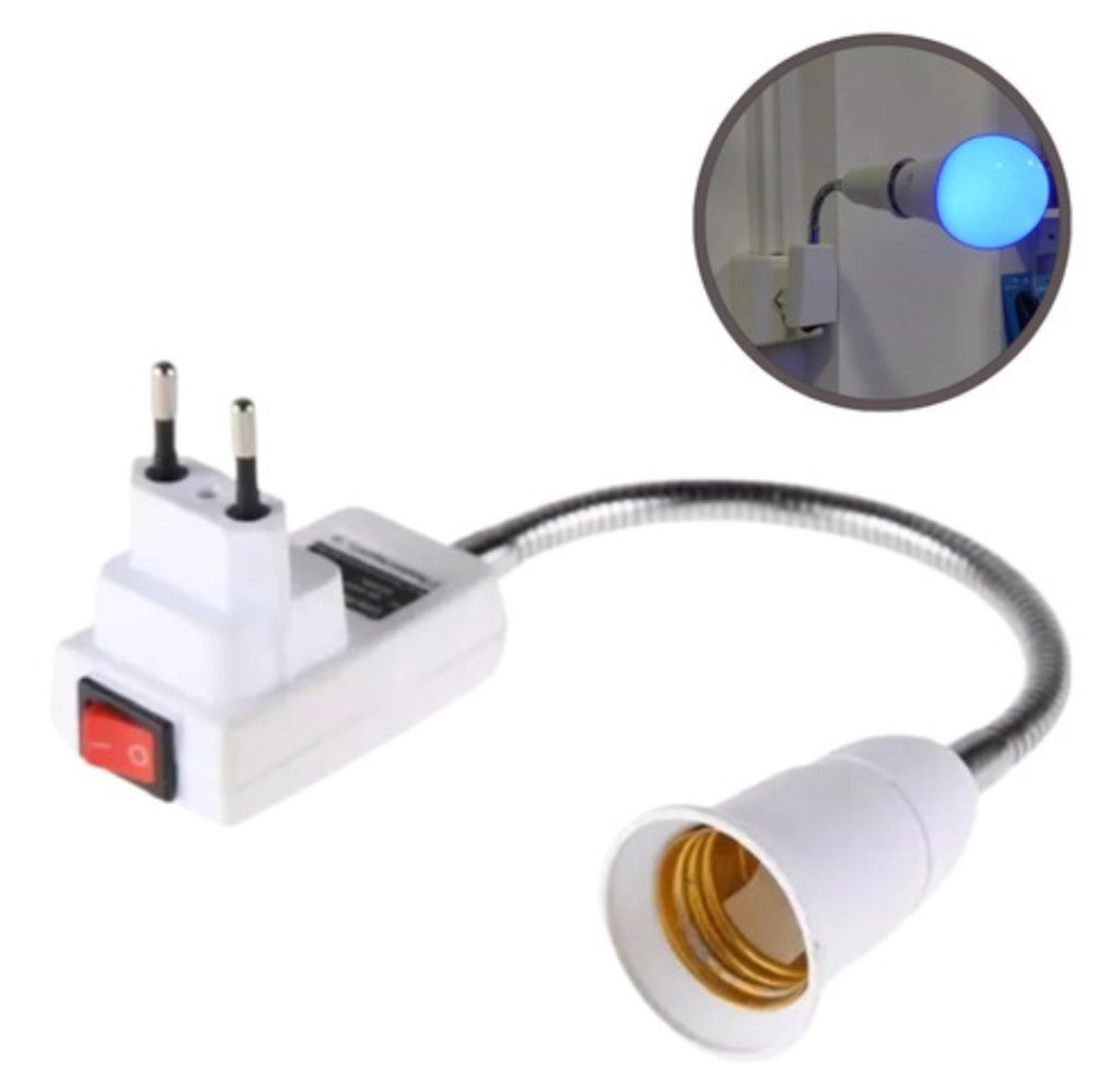 SOQUETE PARA LAMPADA COM TOMADA REF: BFH23