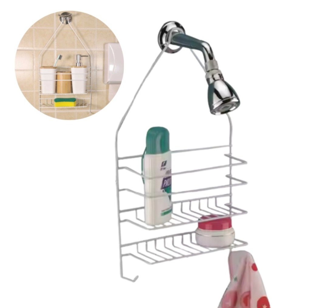 SPORTE DE METAL PARA SHAMPOO 25X46CM REF: 6261