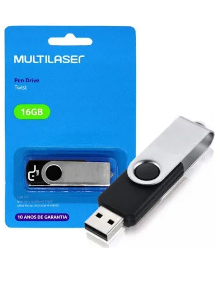 PEN DRIVE MULTILASER 16GB REF: PD588