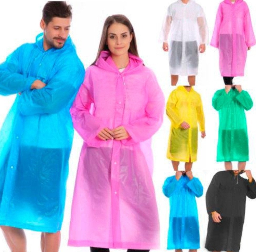 CAPA DE CHUVA UNISSEX EM MATERIAL PLASTICO REF: LX-329