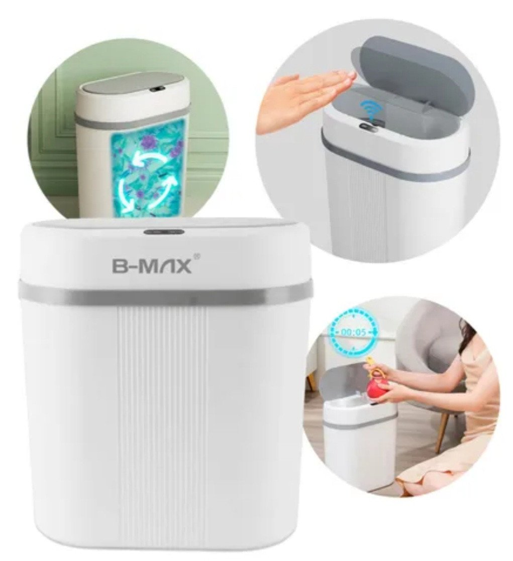 LIXEIRA DE PLÁSTICO COM TAMPA AUTOMÁTICA REF: BM-F1179