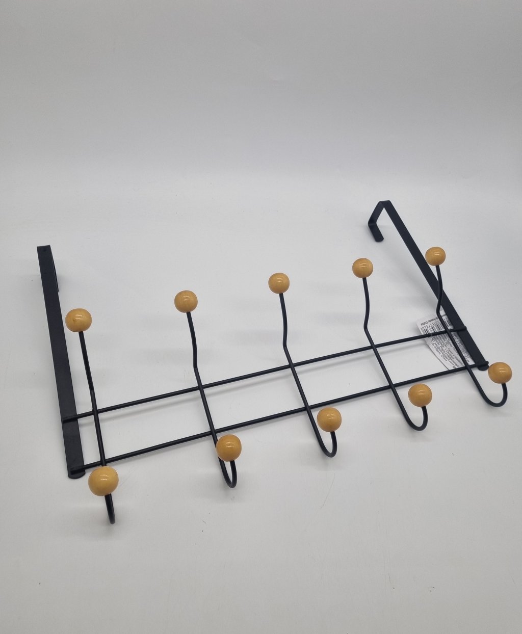 GANCHO DE PORTA FERRO E MADEIRA 41,5CM X 30CM X 5CM REF: CK6724