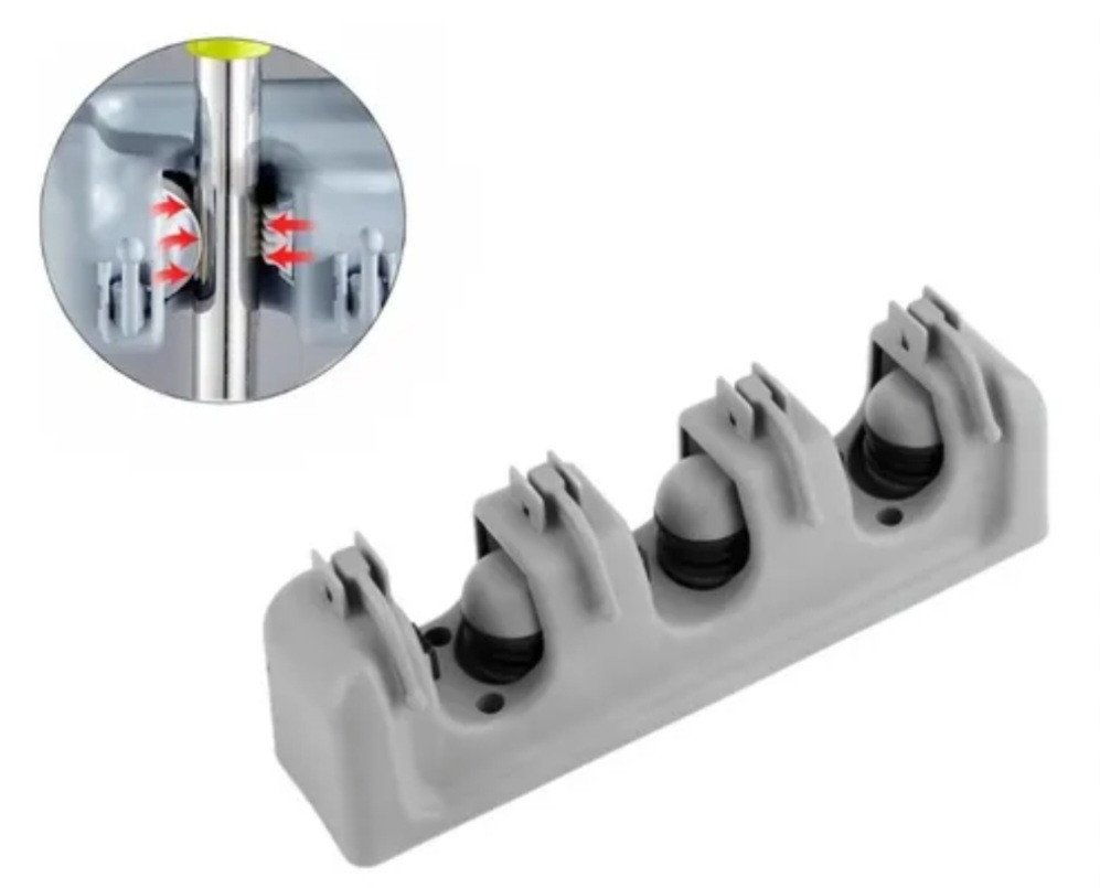 SUPORTE PARA VASSOURAS E RODOS DE PLÁSTICO REF: CK4197