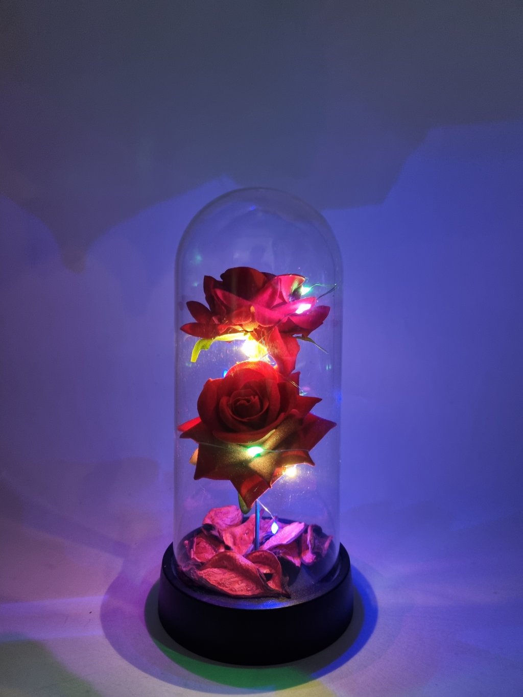 FLOR ARTIFICIAL NA CUPULA COM LED 9,5 X 19,5XM REF: 6842