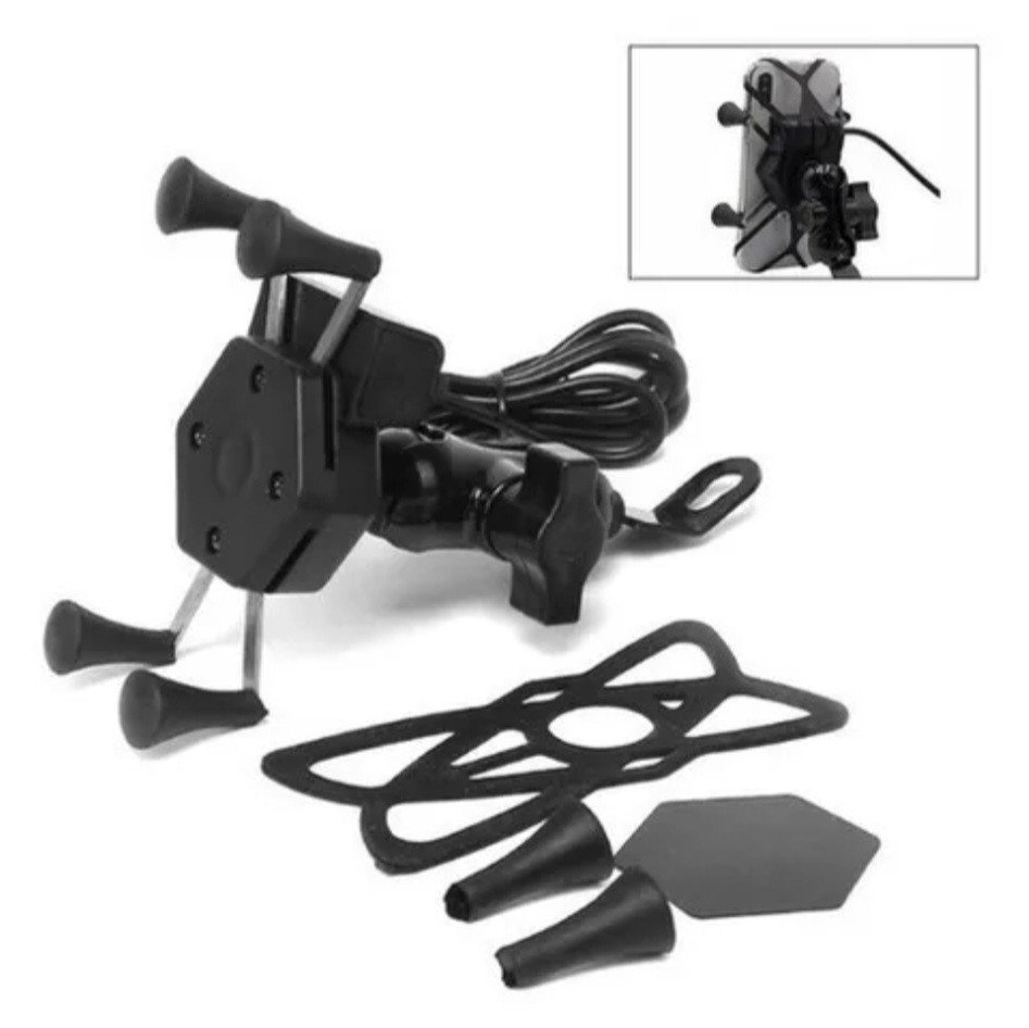 SUPORTE PARA MOTO COM CARREGADOR REF: BMG-20