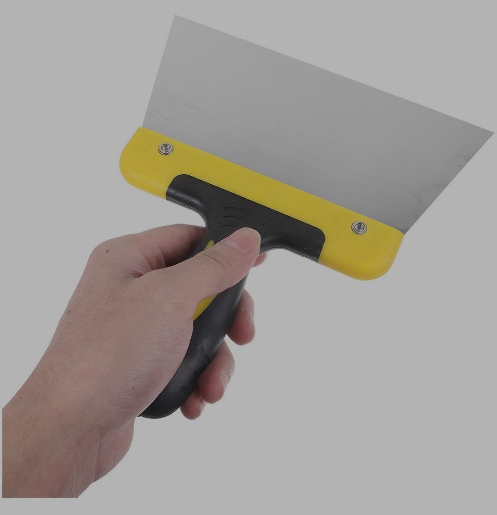 ESPATULA DE AÇO INOX COM CABO PLÁSTICO REF:6961