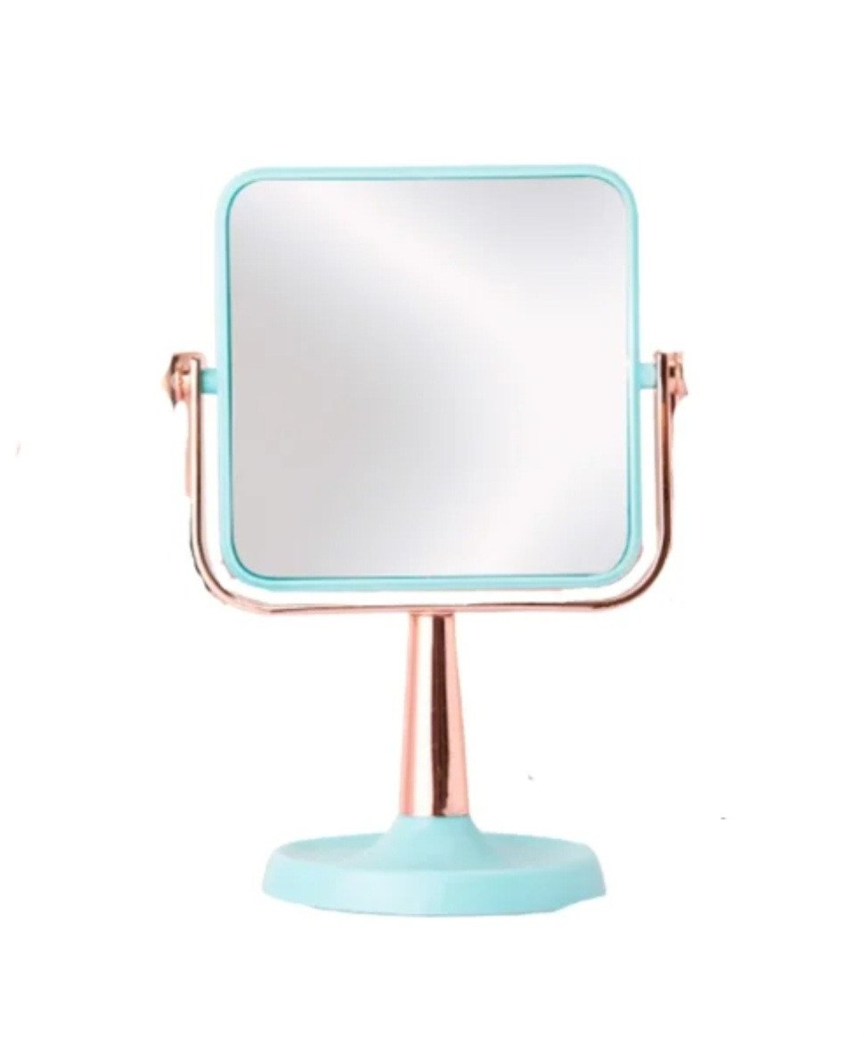 ESPELHO MESA PLASTICO VIDRO 10CM X 15CM X 21,5CM