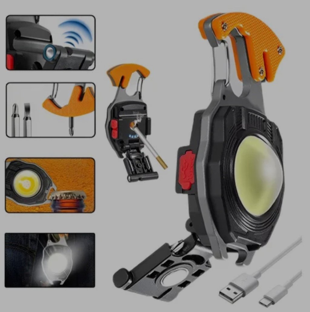 LANTERNA COM ACENDEDOR DE CIGARRO DE LED REF: 7272