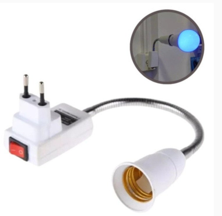 SOQUETE PARA LAMPADA COM TOMADA REF: BFH1008