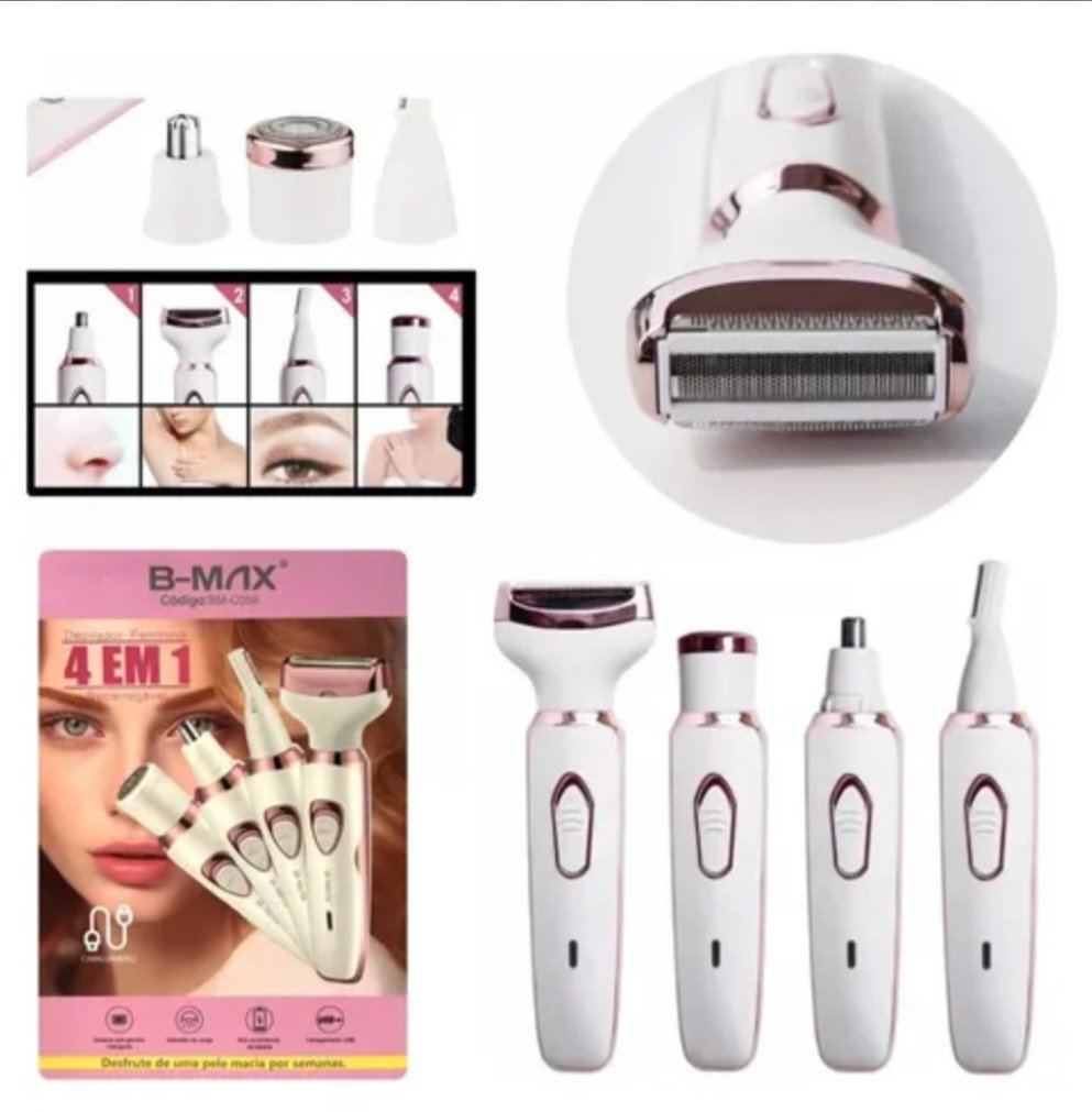 DEPILADOR 4 EM 1 RECARREGÁVEL REF: BM-C059