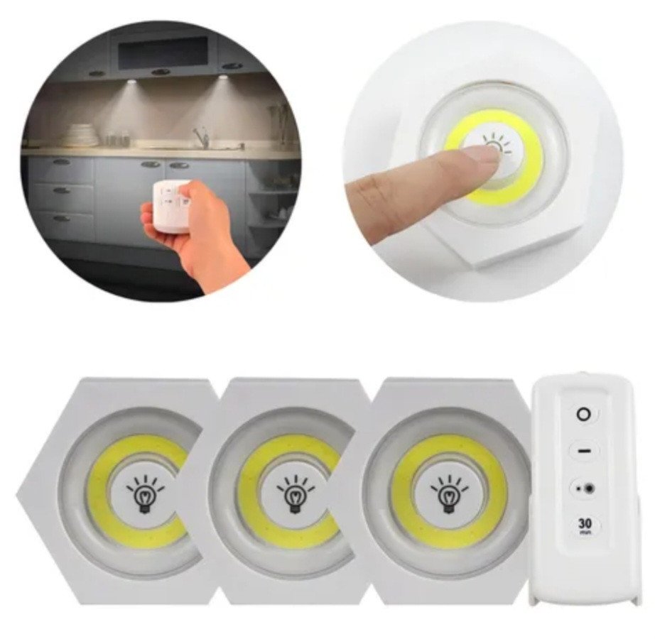 LUMINÁRIA DE LED HEXAGONAL SEM FIO REF: MB54523