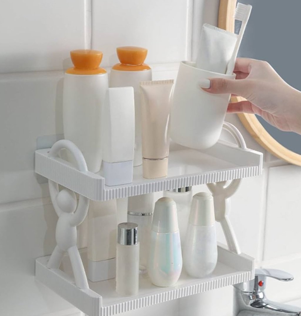 PRATELEIRA MULTIUSO PARA PAREDE COM 2 AMDARES REF: 7539