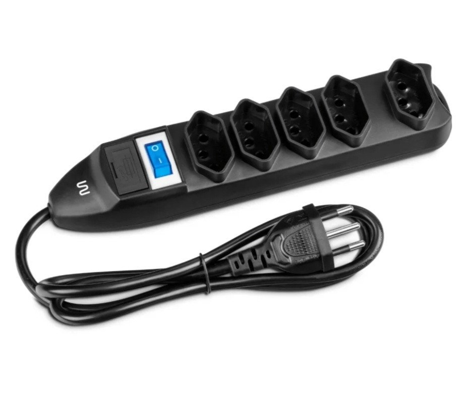 FILTRO DE LINHA 5 TOMADAS REF: WI297